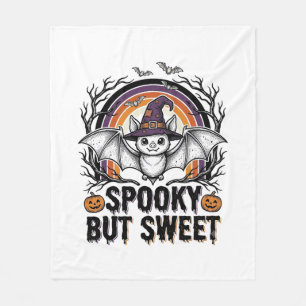 Cute Halloween Bat Vintage Engraving Spooky Shirt Fleece Blanket