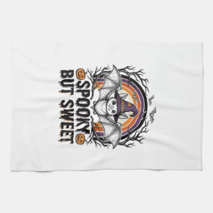 Cute Halloween Bat Vintage Engraving Spooky Shirt  Kitchen Towel