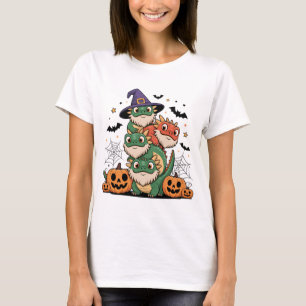 Cute Halloween Bearded Dragons Stack T-Shirt