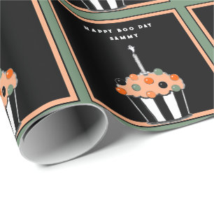 Cute Halloween Birthday Gift Wrapping Paper