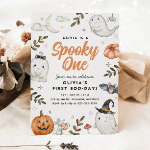 Cute Halloween Birthday Invitation