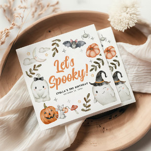 Cute Halloween Birthday Napkins