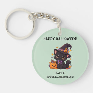 Cute Halloween Black Cat 🎃🖤 Keychain