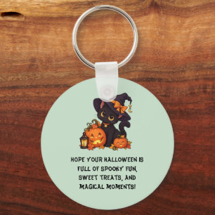 Cute Halloween Black Cat 🎃🖤 Keychain