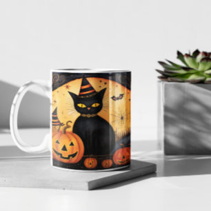 Cute Halloween Black Cats version 23 Mug