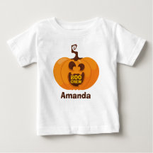 Cute Halloween Boo Crew Pumpkin Orange Funny