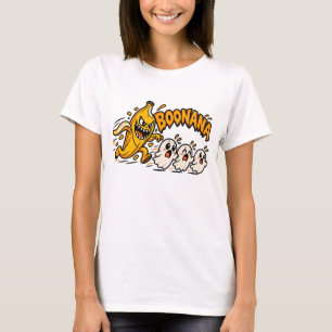 Cute Halloween Boonana Banana Ghosts Funny Spooky T-Shirt