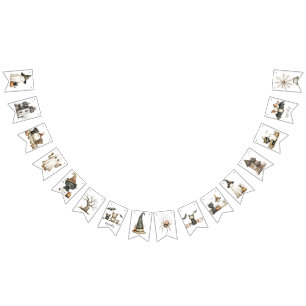 Cute Halloween Bunting Banner