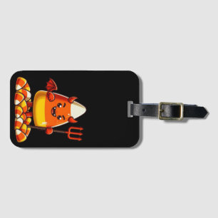 Cute Halloween candy corn monster Luggage Tag