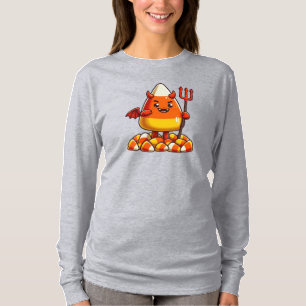 Cute Halloween candy corn monster T-Shirt