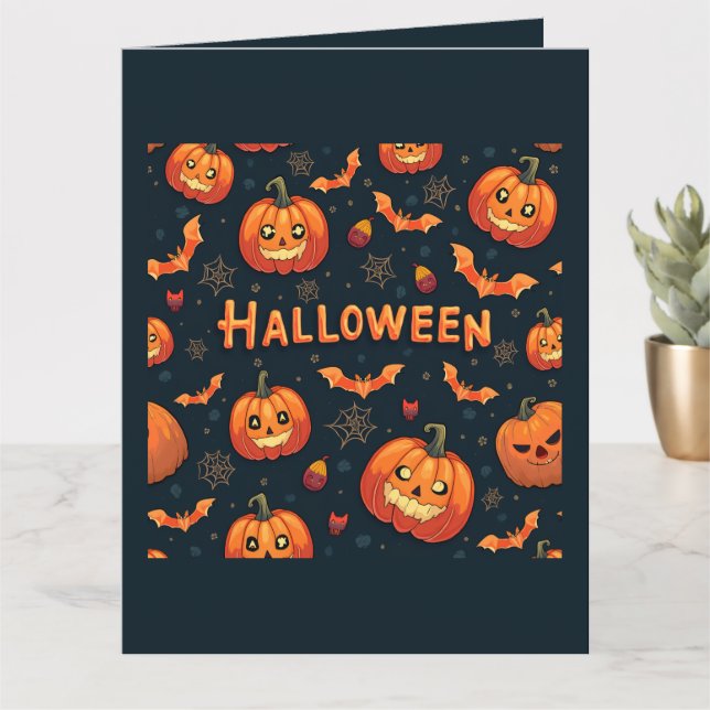 Cute Halloween Card (Small Plant)