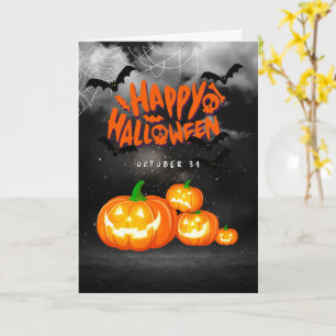 Cute Halloween Cards Ghosts, Pumpkins
