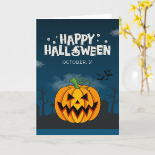 Cute Halloween Cards Ghosts, Pumpkins