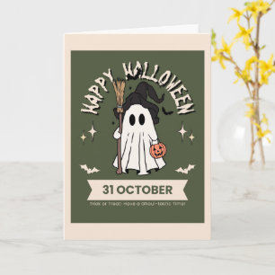 Cute Halloween Cards Ghosts, Pumpkins