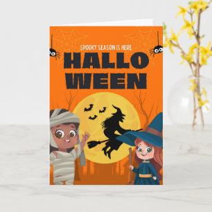 Cute Halloween Cards Ghosts, Pumpkins