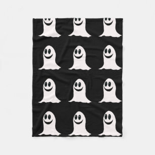 Cute Halloween Cartoon Ghost Fleece Blanket