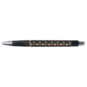Cute Halloween Cat and Pumpkin Patterned Pen