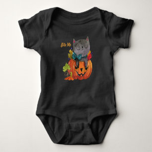 Cute Halloween Cat and Pumpkin Shirt