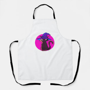 Cute Halloween Cat Oversized T-Shirt Apron