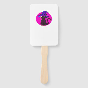 Cute Halloween Cat Oversized T-Shirt Hand Fan
