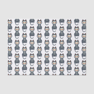 Cute Halloween Cat Pattern Tissue Paper