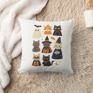 Cute Halloween Cat Pillow