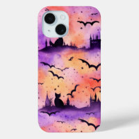 Cute Halloween Cat Witch on Pumpkin Fall Season
