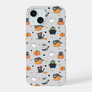 Cute Halloween Chats et Fantômes Motif
