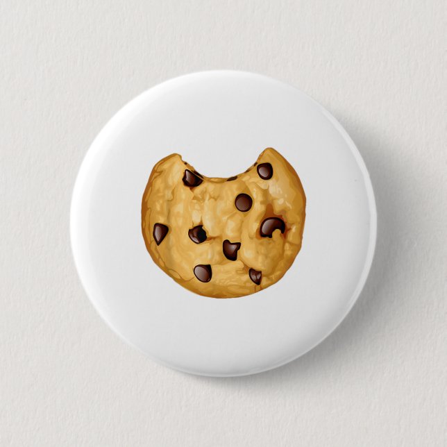 Cute Halloween Chocolate Chip Cookies Costumes Gif 2 Inch Round Button (Front)
