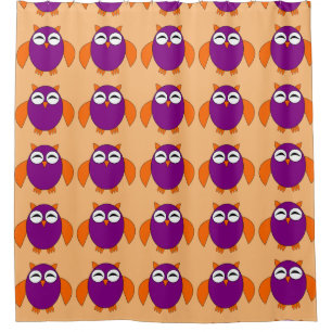 Cute Halloween Chouette rideau de douche