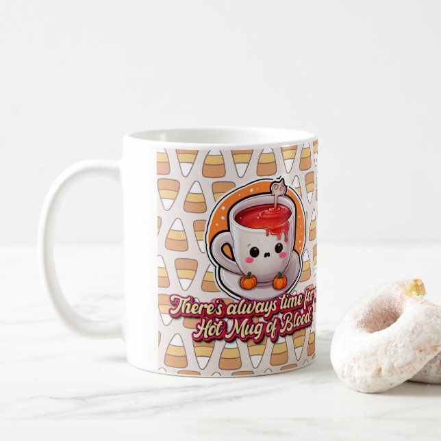 Cute Halloween! 👻 Coffee Mug (With Donut)