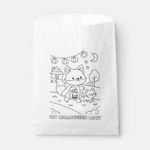 Cute Halloween Colouring Kids Activity My Loot Favour Bag