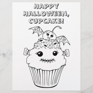 Cute Halloween Colouring Sheet