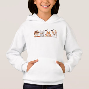 Cute Halloween Corgi Squad Kids' Festive Hoodie