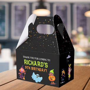 Cute Halloween Costume Modern Birthday Party  Favor Box