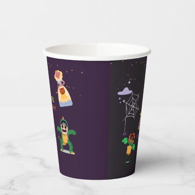 Cute Halloween Costume Modern Birthday Party  Paper Cups (Left)