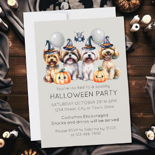 Cute Halloween Costume Party Invitation