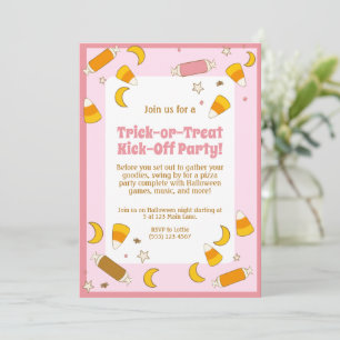 Cute  Halloween Costume Party Trick or Treat Invitation