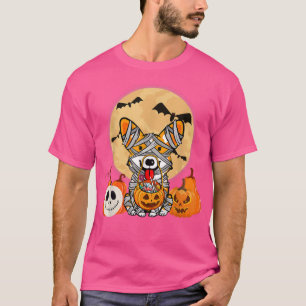Cute Halloween Costume Welsh Corgi Mummy Dog Lover T-Shirt
