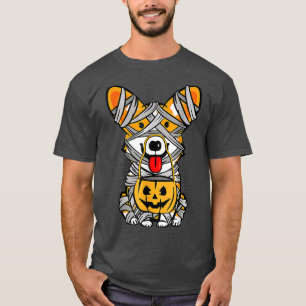 Cute Halloween Costume Welsh Corgi Mummy Dog Lover T-Shirt