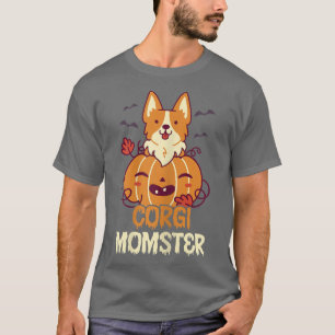 Cute Halloween Costume Welsh Corgi Pumpkin Witch M T-Shirt