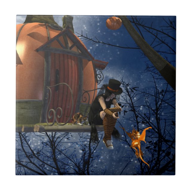 Cute Halloween Creature Encounter Tile (Front)