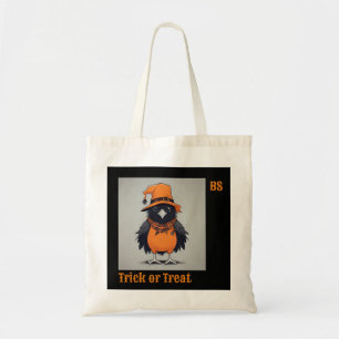 Cute Halloween crow in Disguise Trick or Treat Tote Bag