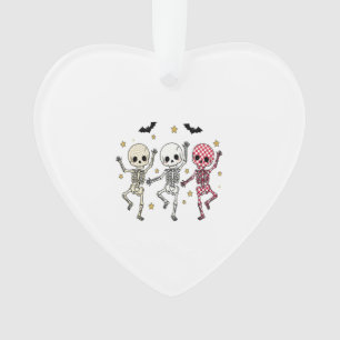 Cute Halloween Dancing Skeletons Ornament