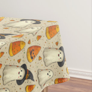 Cute Halloween Decoration Ghosts  Tablecloth