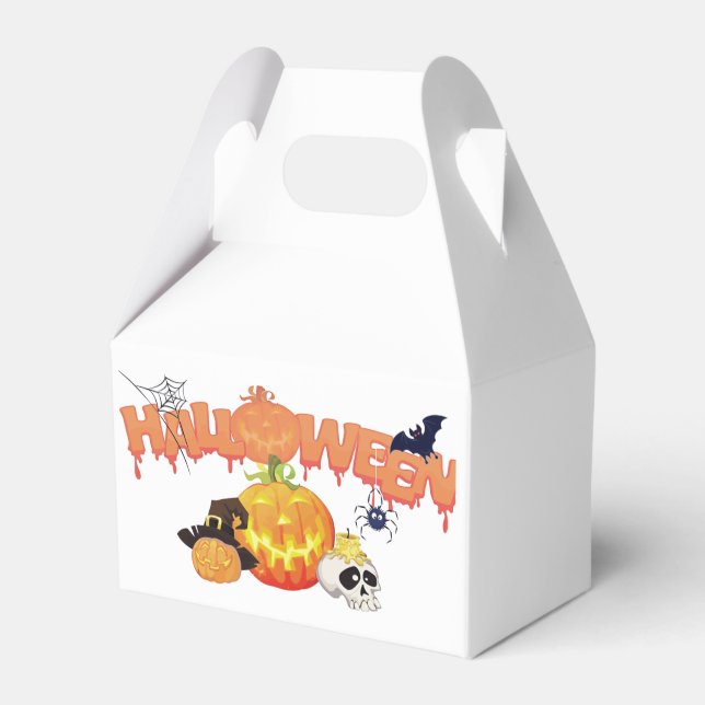 Cute Halloween Decorations Favor Box (Front Side)