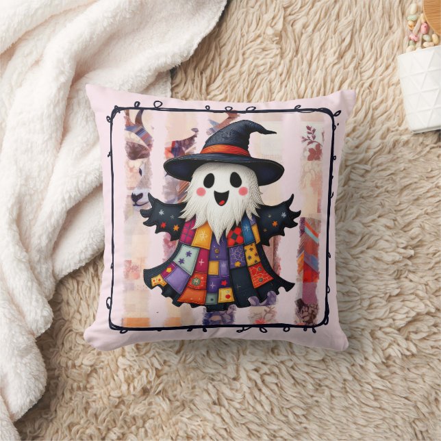Cute Halloween Decorative Throw Pillow (Blanket)