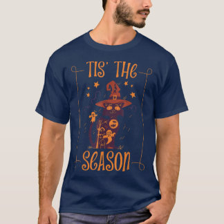 Cute Halloween Design of Cat With Witch Hat Tis Th T-Shirt