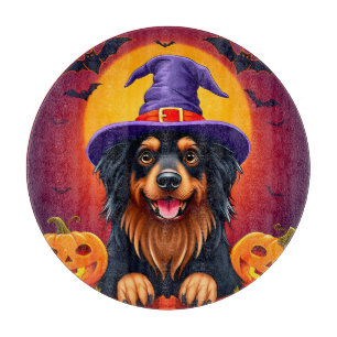 Cute halloween dog cutting board