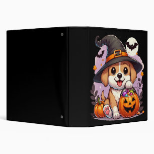 Cute Halloween dog/puppy Binder